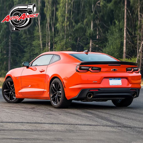2019-2025 CHEVY CAMARO VELOX LED TAILLIGHTS GLOSS BLACK/RED LENS
