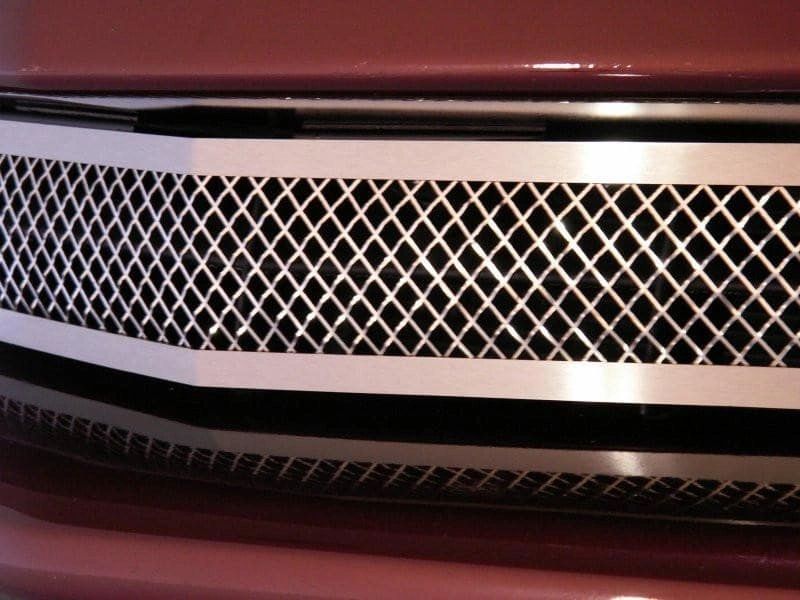 2005-2013 C6 Corvette - Laser Mesh Front Grille | Polished Stainless Steel