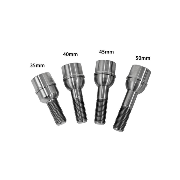 Porsche Extended Titanium Wheel Bolts With Polished Finish