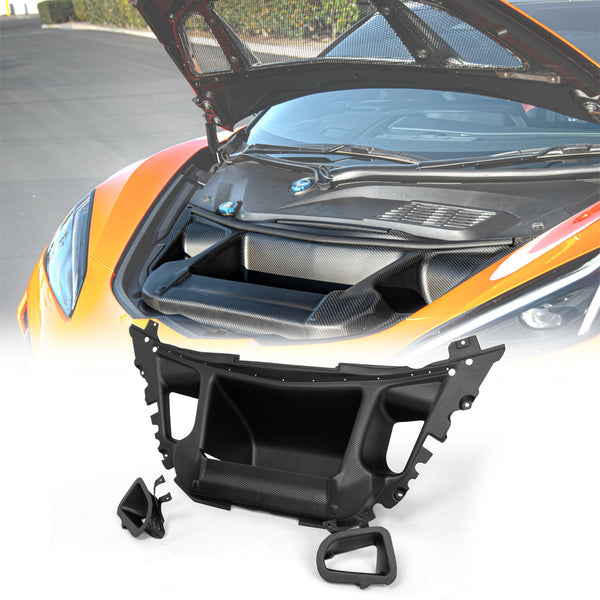 2025-2027 C8 ZR1/ZR1X ZTK Air Extractor Functional Dry Carbon Fiber Double Sided 3pcs Kit
