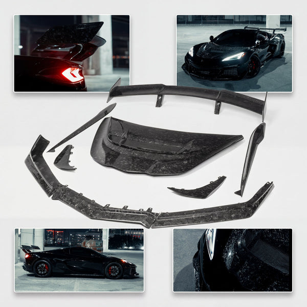 2023-2026 Corvette C8 Quiet Racing ZR1 ZTK Forged Carbon Fiber Aero Kit Z06/E-Ray