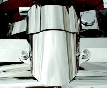 2005-2007 C6 Corvette - Air Tube Cover | Polished Stainless Steel