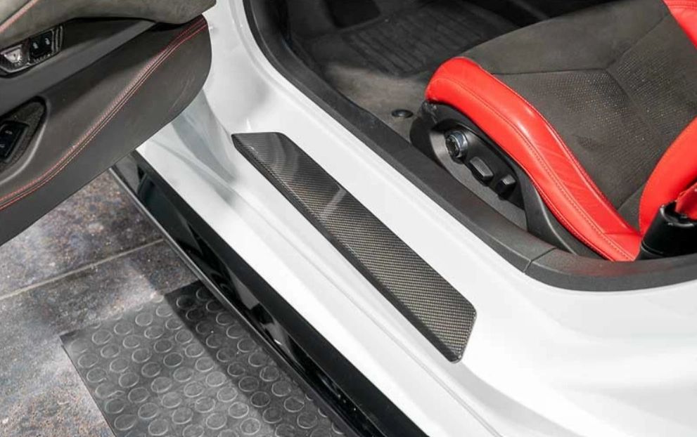 C8 Corvette Carbon Fiber Door Sill Plate Covers