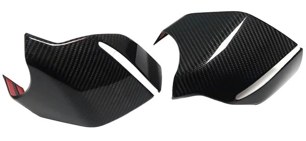 C8 Corvette Real Carbon Fiber Bottom Mirror Trim Covers | Exterior Overlay (2020–2027)