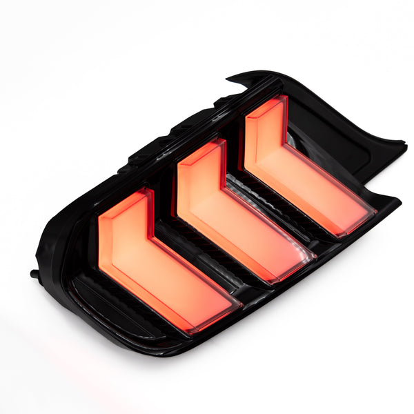 2015-2023 Mustang S550 Euro Taillights S650 Style RGB (Clear/Smoked)