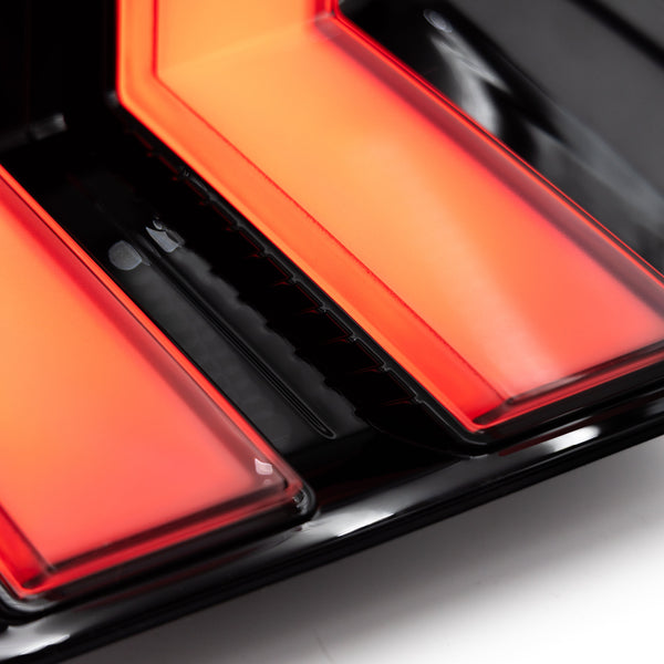 2015-2023 Mustang S550 Euro Taillights S650 Style RGB (Clear/Smoked)