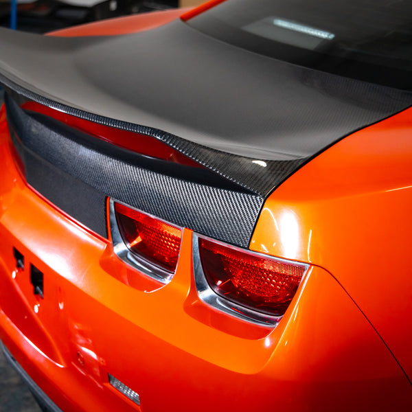 2010-2013 Camaro Carbon Fiber Trunk W/ High Integrated Spoiler