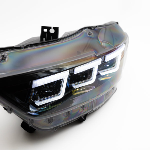 2015-2017 Ford Mustang Projector Headlights S650 Style LED Amber Sequential Turn Signals