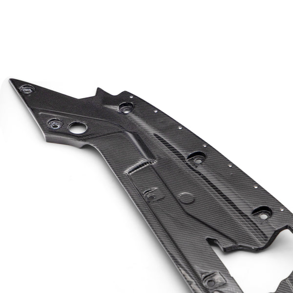 2021-2026 Cadillac CT5-V Blackwing Engine Panel Trim Radiator Cover Gloss Carbon Fiber 3pc Kit