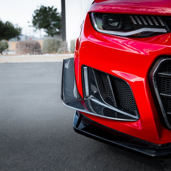2016-2025 Camaro SS/RS/LT Type-ZL1 Gloss Carbon Fiber Bezels (Pair)