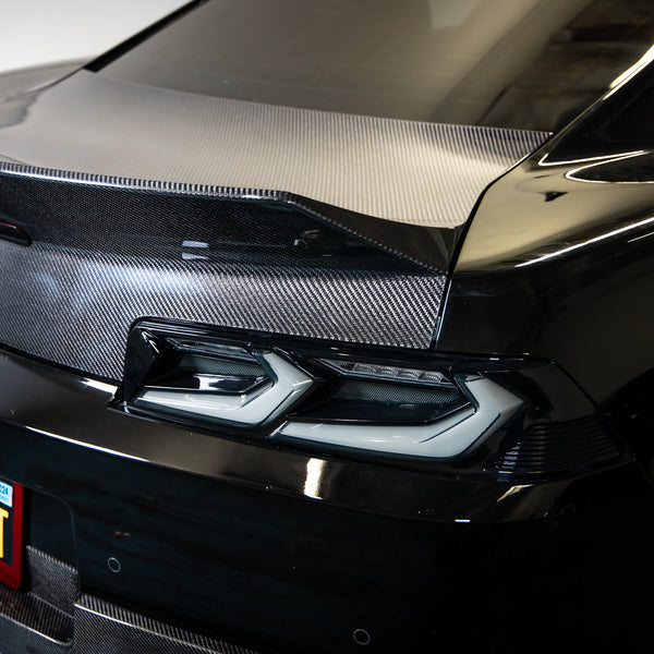 2014-2015 Camaro Type-X Double Sided Gloss Carbon Fiber Trunk W/ Integrated Spoiler