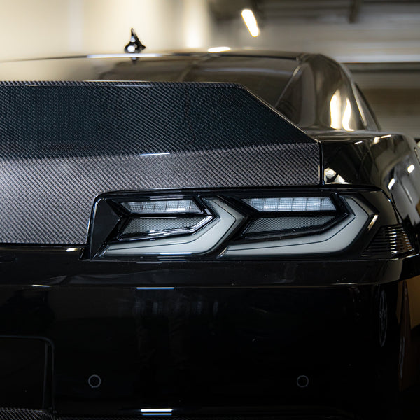 2014-2015 Camaro Type-X Double Sided Gloss Carbon Fiber Trunk W/ Integrated Spoiler