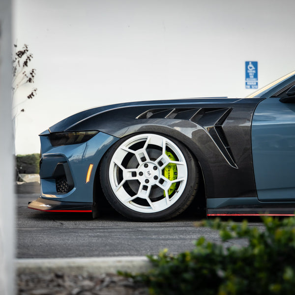 2024 + Ford Mustang S650 Type-GTD Carbon Fiber Front Fenders Pair