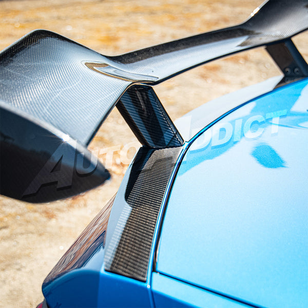 2023-2026 C8 Corvette Z06/E-Ray Z07 Carbon Fiber Rear High Spoiler w/ Integrated Upriser 1pc