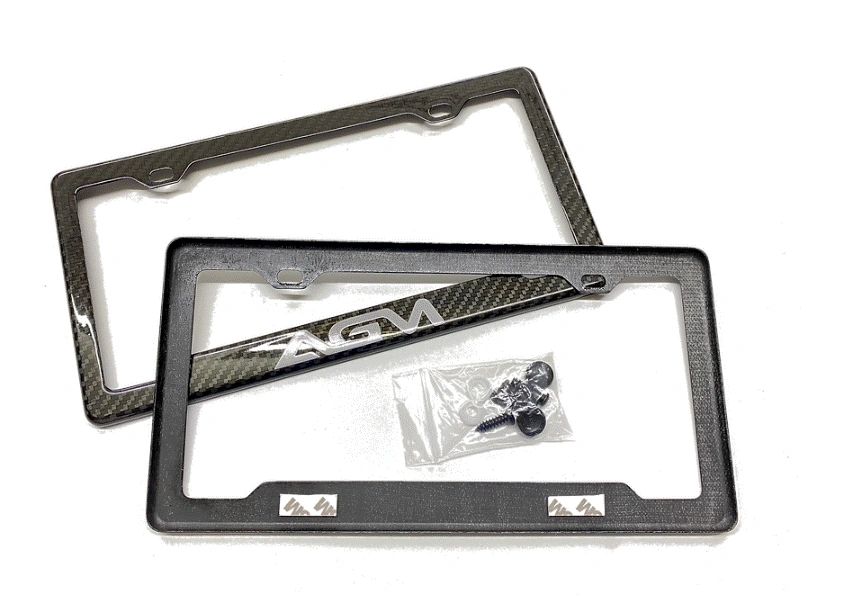 AGM Carbon Fiber License Plate Frame