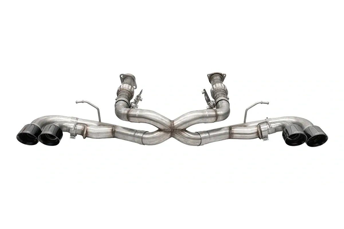 Corsa C8 Corvette 3in Xtreme Cat-Back Exhaust 4.5in Quad Tips - Integrates stock AFM Valve