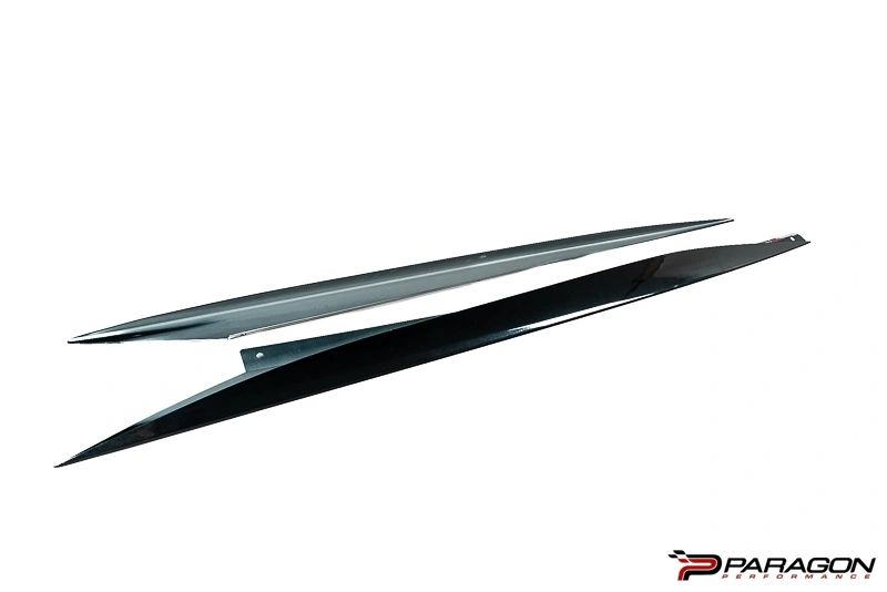 Paragon Performance C8 Corvette Carbon Fiber Rocker Panels - Carbon Flash