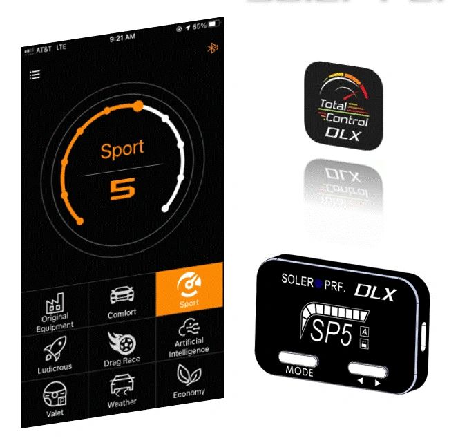 SE0525-TC DLX Bluetooth® Throttle Controller: Corvette 7/8, Camaro 6, Cadillac CTS 3 & More