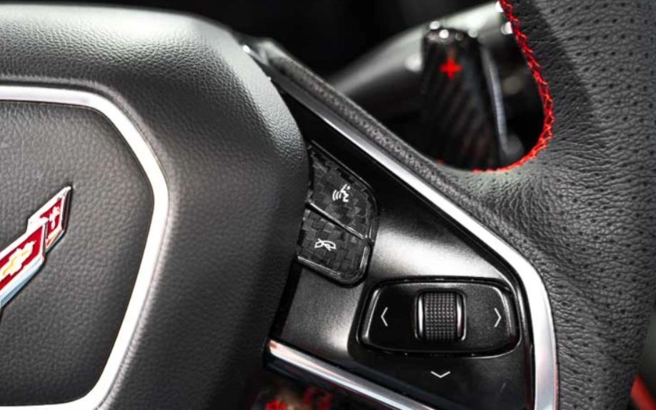 CCS C8 Corvette Steering Wheel Button Covers - Heated