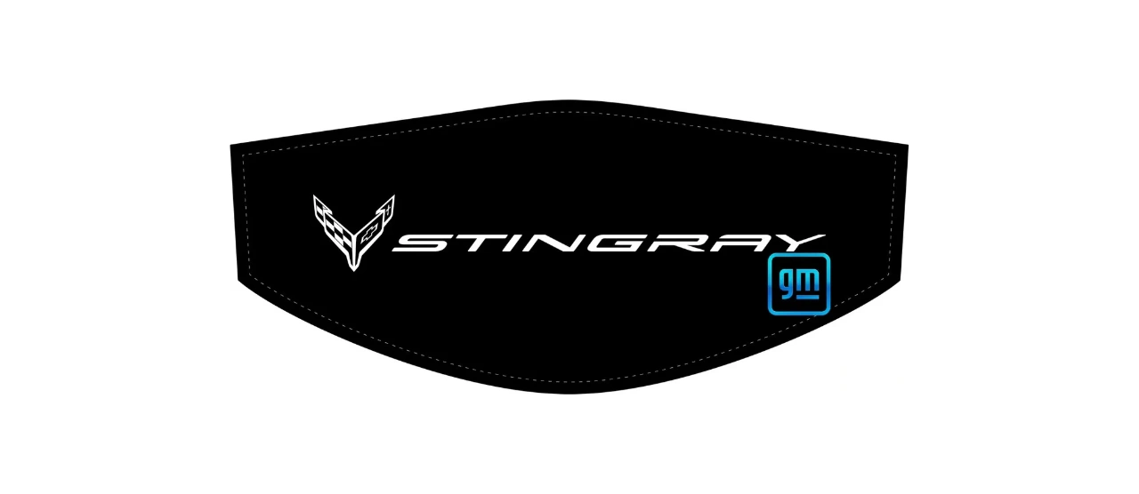 Mono-White Stingray Flags C8 Trunk Cover Convertible or Coupe