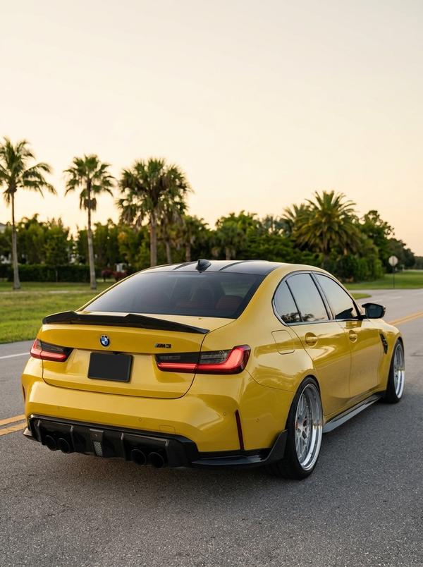 BMW 3 Series G20 G28/G80 M3 PSM Style Carbon Fiber Trunk Spoiler (2019 - 2024)