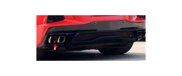 CForce Performance C8 Corvette Rear Bumper Exhaust Pipe Trim