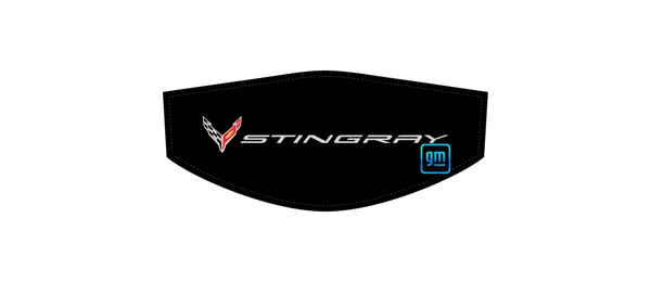White Stingray Flags C8 Trunk Cover Convertible or Coupe