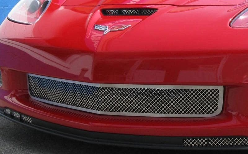 2006-2013 Z06/GS/ZR1/C6 Corvette - Mesh Front Grille | Polished Stainless Steel