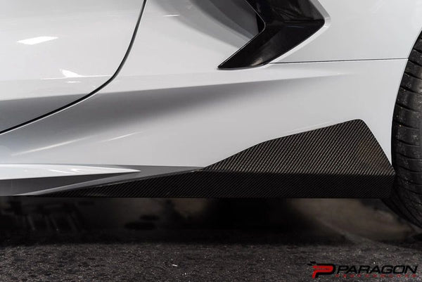 C8 Corvette Carbon Fiber or Carbon Flash 5VM Rocker Winglets