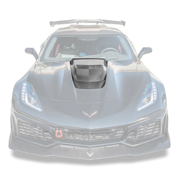 Chevrolet Corvette C7 ZR1 DRY Carbon FIBER Hood Cowl Louver Cover