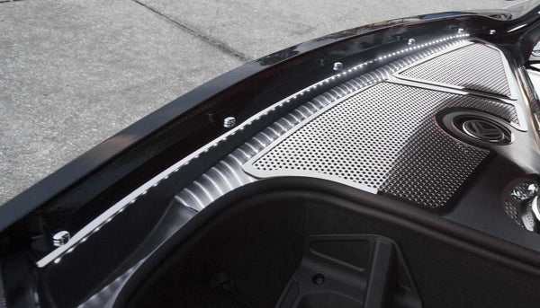 2020+ C8 Corvette Coupe - Illuminated Fender Cap Covers 2Pc | Polished Finish, Choose LED Color