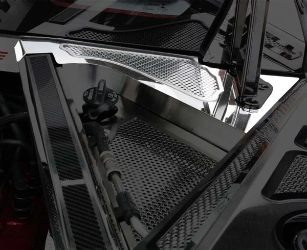 2020+ C8 Corvette Coupe - Rear Cowl Covers | Stainless Steel, Choose Style