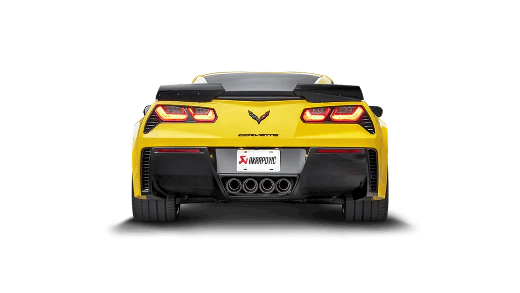 Akrapovic Corvette Z06 C7 Slip-On Exhaust System w/ Carbon Tips (Titanium)