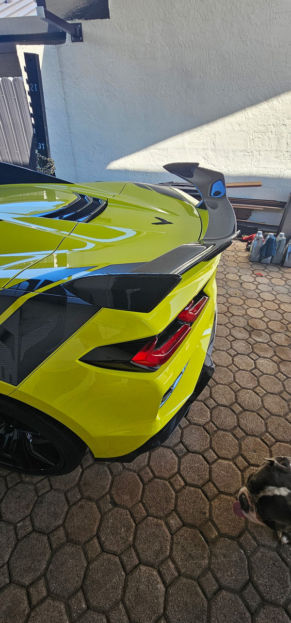 2023-2026 C8 Corvette Z06/E-Ray Z07 Rear Spoiler Carbon Fiber 1pc