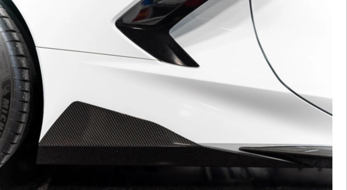 C8 Corvette Carbon Flash Rocker Winglets