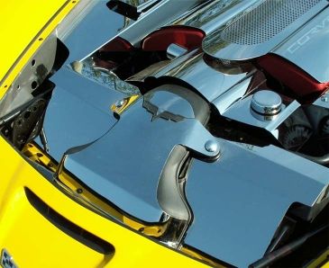 2008-2013 C6 Corvette - Radiator Cover [2008-13]| Polished Stainless Steel