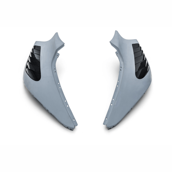 McLaren 720S Coupe or Spyder Silverstone Edition Aero Front Fenders W/ Integrated Vents. Carbon Fiber PP 2x2 Glossy