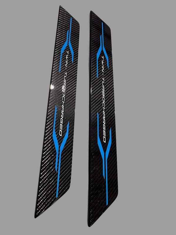 C8 Corvette Real Carbon Fiber ZR1 Door Sill Covers