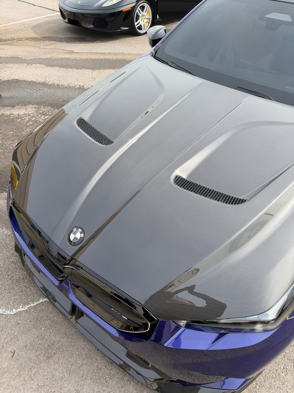 G90/G99 M5 SQ Style Dry Carbon Fiber Vented Hood