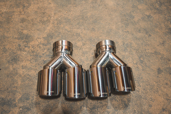 Valvetronic Designs Single to Dual Outlet Staggered Tips