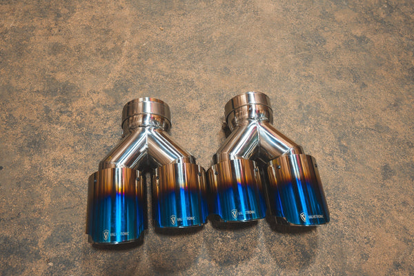 Valvetronic Designs Single to Dual Outlet Staggered Tips