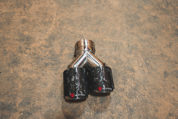 Valvetronic Designs Single to Dual Outlet Staggered Tips