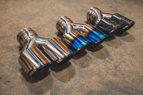 Valvetronic Designs Single to Dual Outlet Staggered Tips