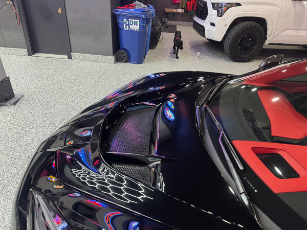 C8 Corvette ZR1 Double Sided Carbon Fiber Hood