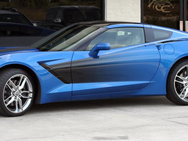 2014-2019 C7 Corvette Stingray - Side Graphic Sport Fade | Premium Vinyl