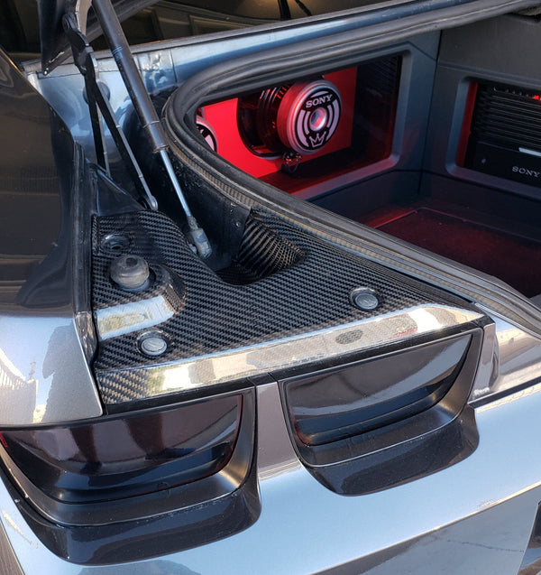 2010-2015 CHEVY CAMARO CARBON FIBER DECKLID INTERIOR COVERS (PAIR)