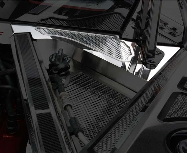 2020+ C8 Corvette Coupe - Rear Cowl Covers | Stainless Steel, Choose Style