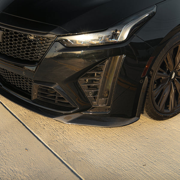 2022-2026 Cadillac CT5-V Blackwing Gloss Carbon Fiber Front Chin Splitter