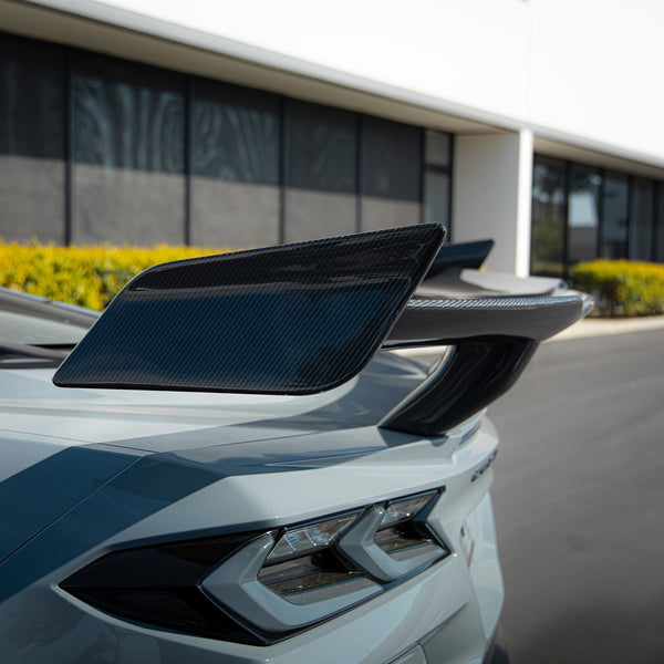 2023-2026 C8 Corvette Z06/E-Ray ZR1 ZTK Rear Spoiler Gloss Carbon Fiber 1pc