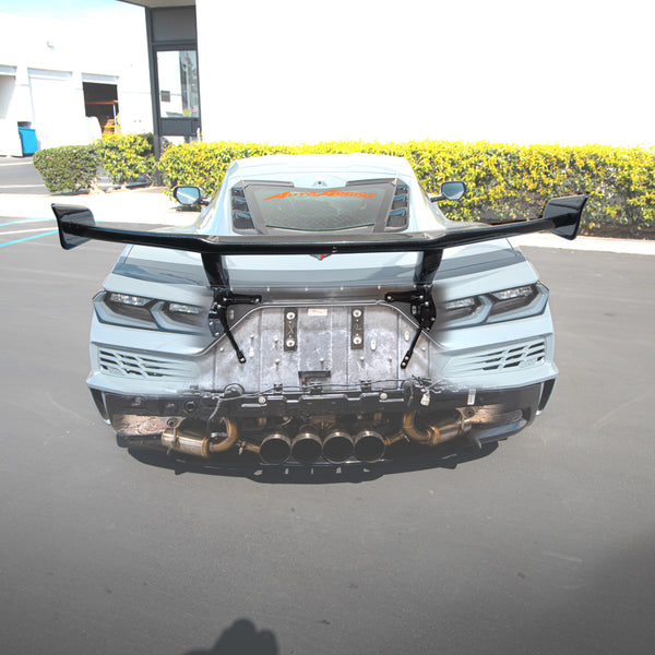 2023-2026 C8 Corvette Z06/E-Ray ZR1 ZTK Rear Spoiler Gloss Carbon Fiber 1pc